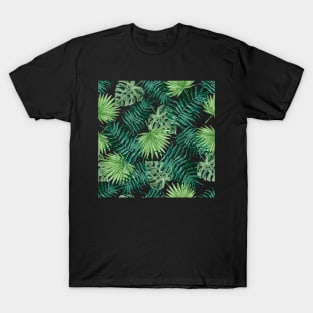 Tropical pattern on white T-Shirt